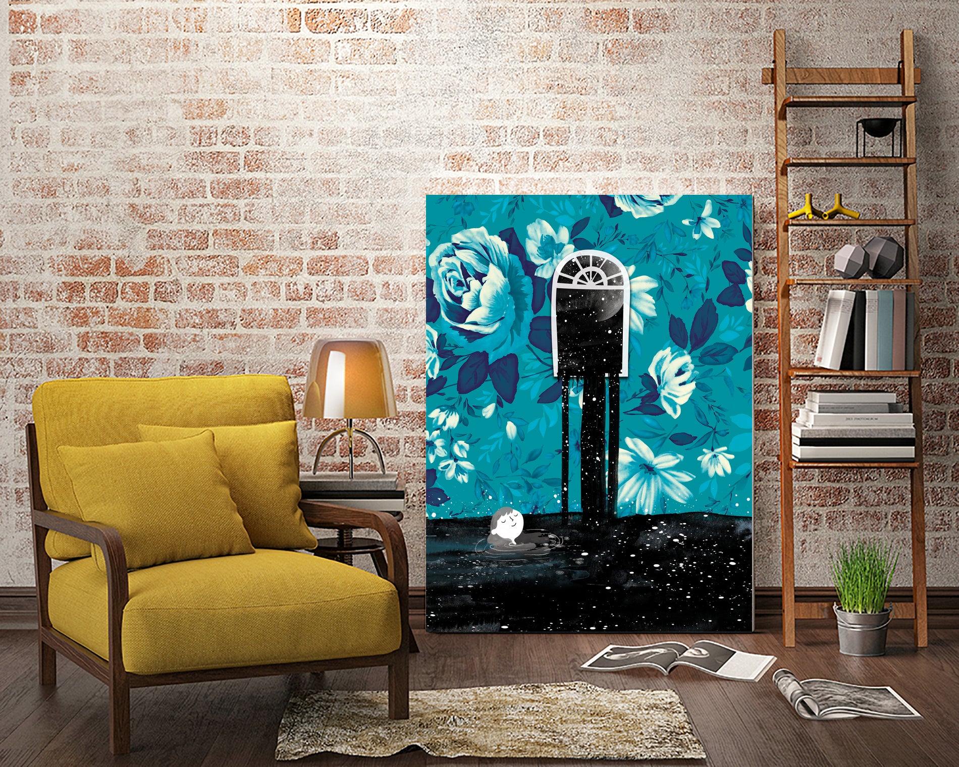 Nigh  tSwim by Holly Hatam on GIANT ART - blue digital painting