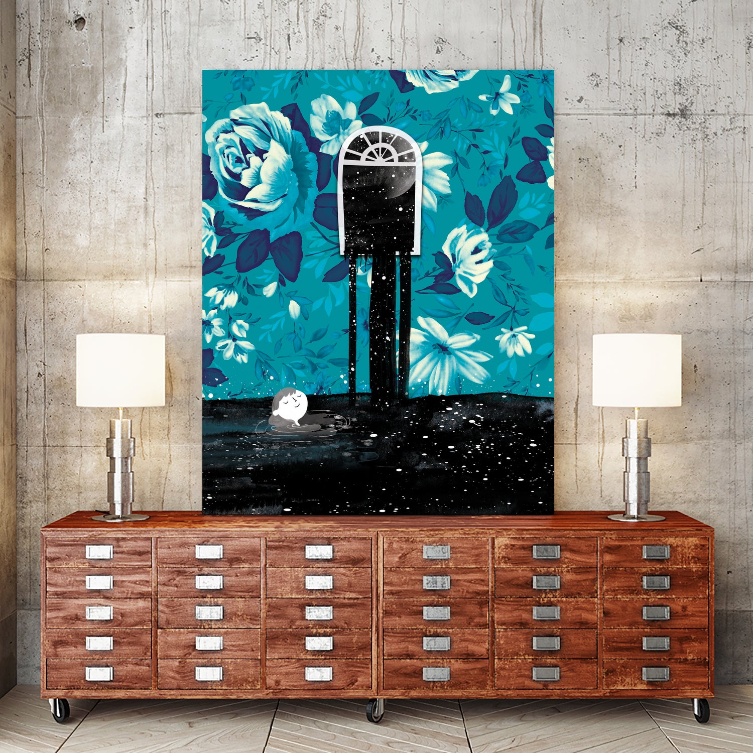 Nigh  tSwim by Holly Hatam on GIANT ART - blue digital painting