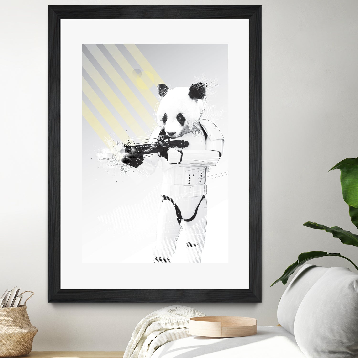 Stormtrooper Panda by Koen Cheung Mok on GIANT ART - white digital drawing