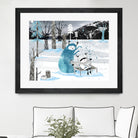 Snow Monster by Holly Hatam on GIANT ART - blue digital painting