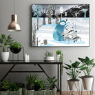 Snow Monster by Holly Hatam on GIANT ART - blue digital painting