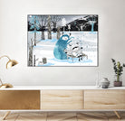 Snow Monster by Holly Hatam on GIANT ART - blue digital painting