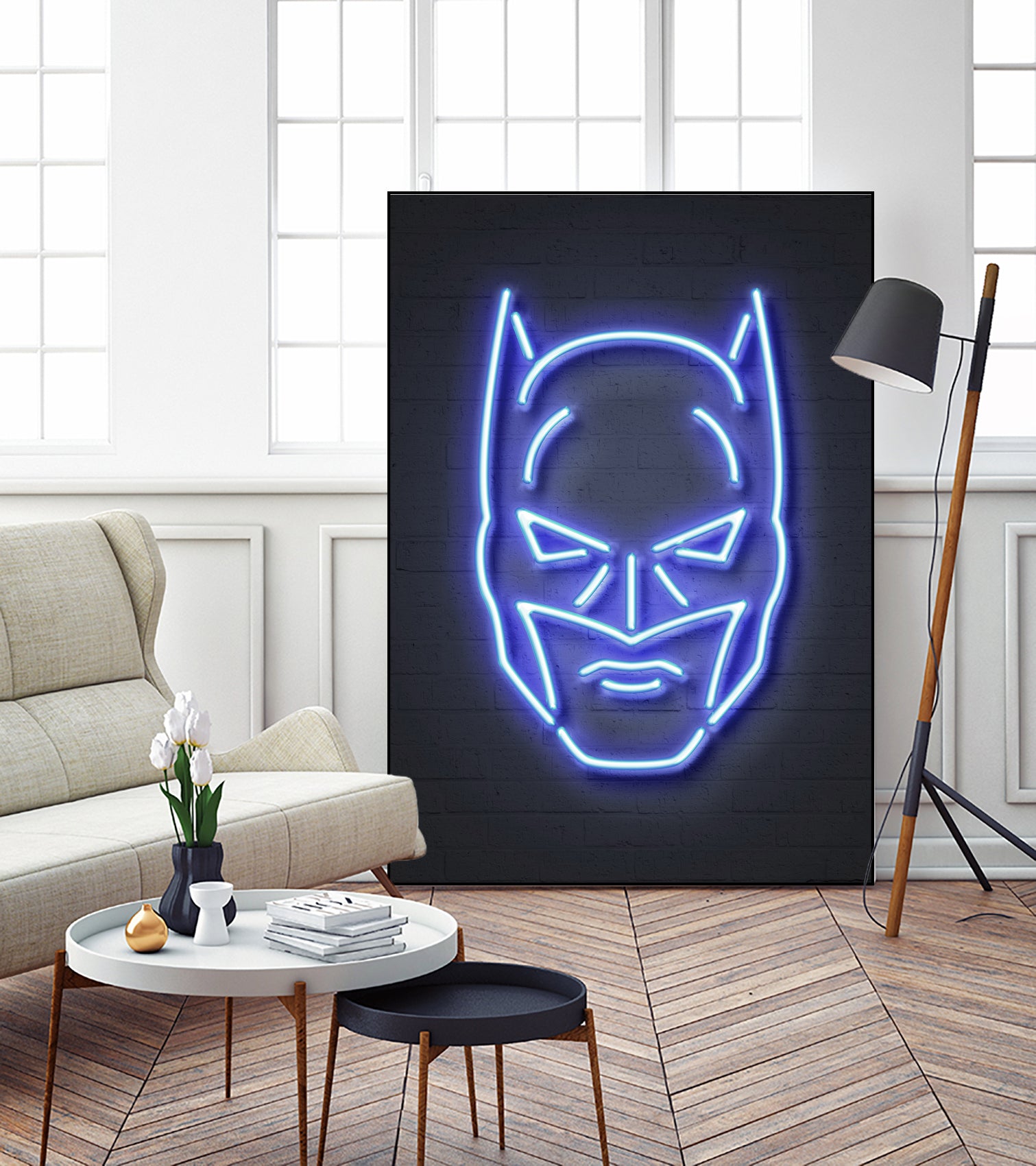 Batman by Octavian Mihai Mielu on GIANT ART - blue 3d art