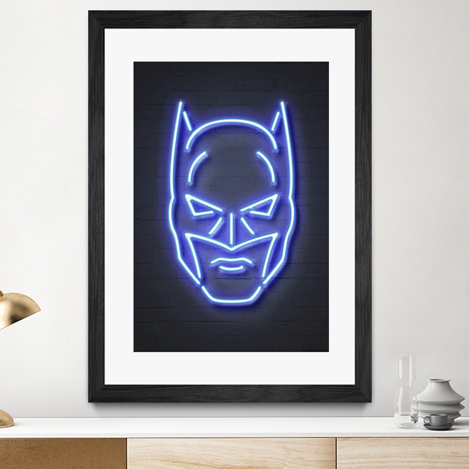 Batman by Octavian Mihai Mielu on GIANT ART - blue 3d art