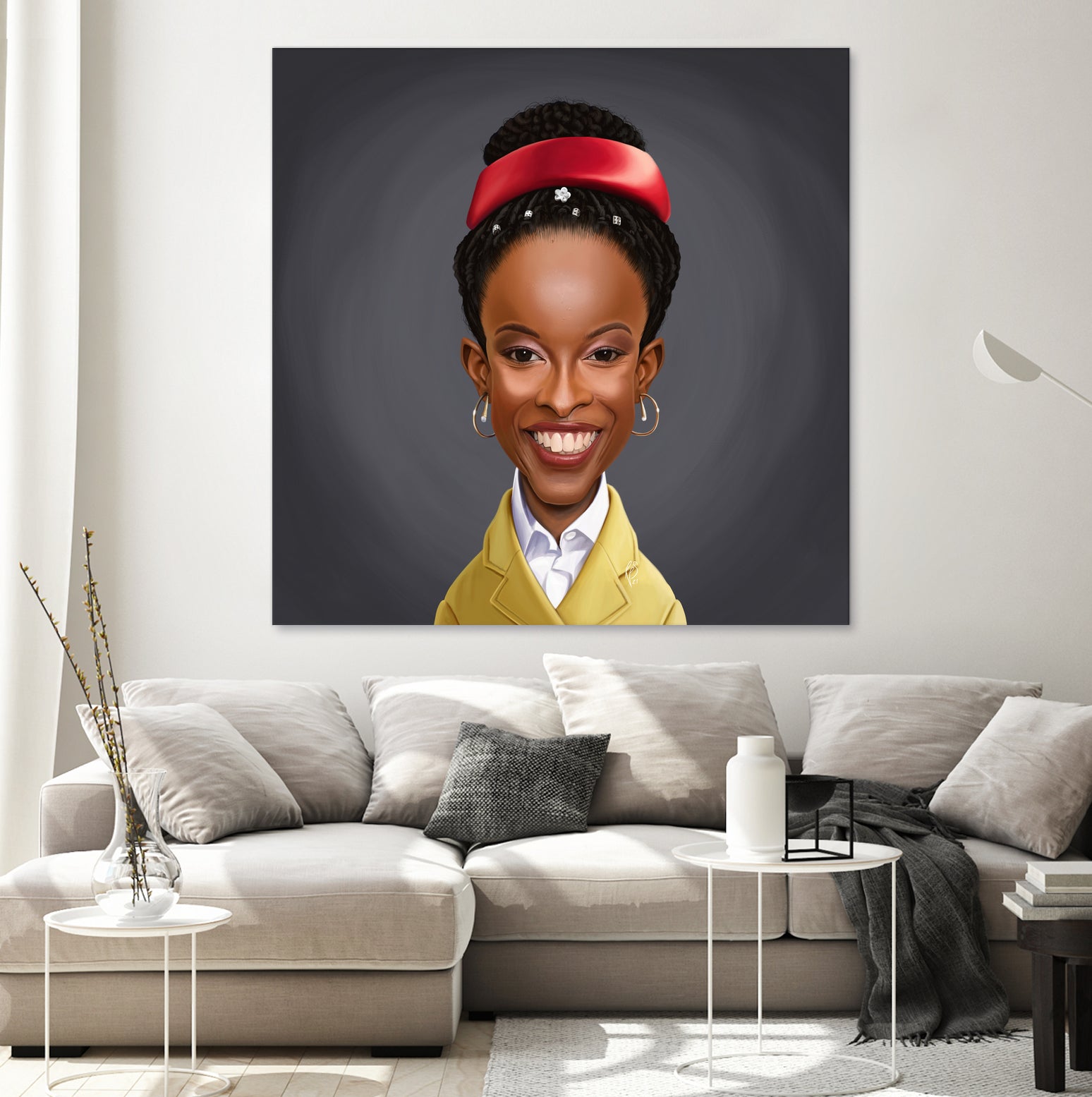 Amanda Gorman by Rob Snow on GIANT ART - yellow digital painting