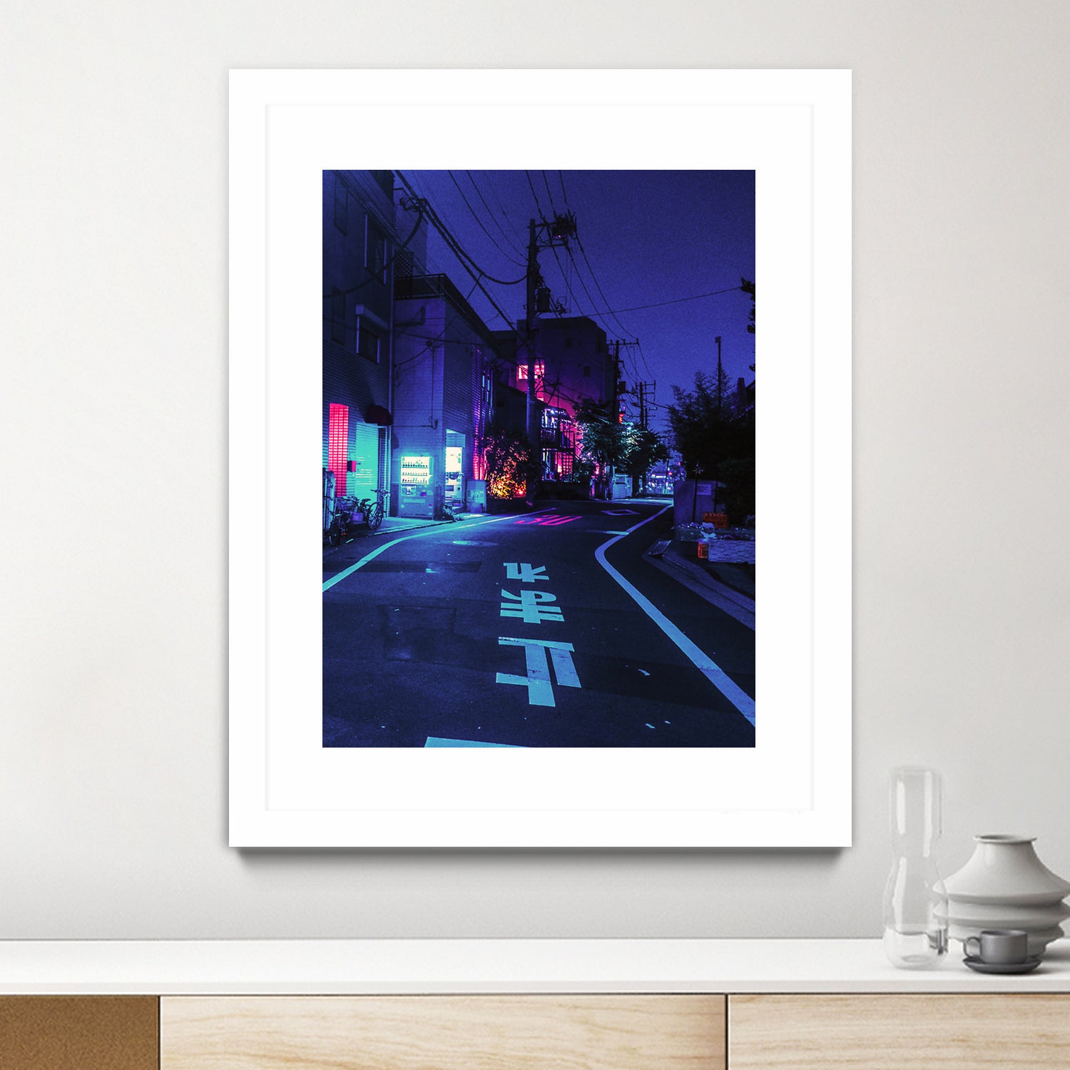 Cyberpunk Photographic Street City by Dimas Art on GIANT ART - blue photo illustration