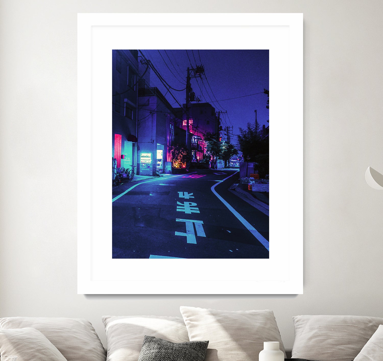 Cyberpunk Photographic Street City by Dimas Art on GIANT ART - blue photo illustration