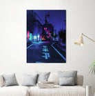 Cyberpunk Photographic Street City by Dimas Art on GIANT ART - blue photo illustration