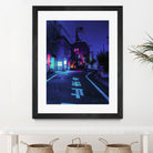 Cyberpunk Photographic Street City by Dimas Art on GIANT ART - blue photo illustration