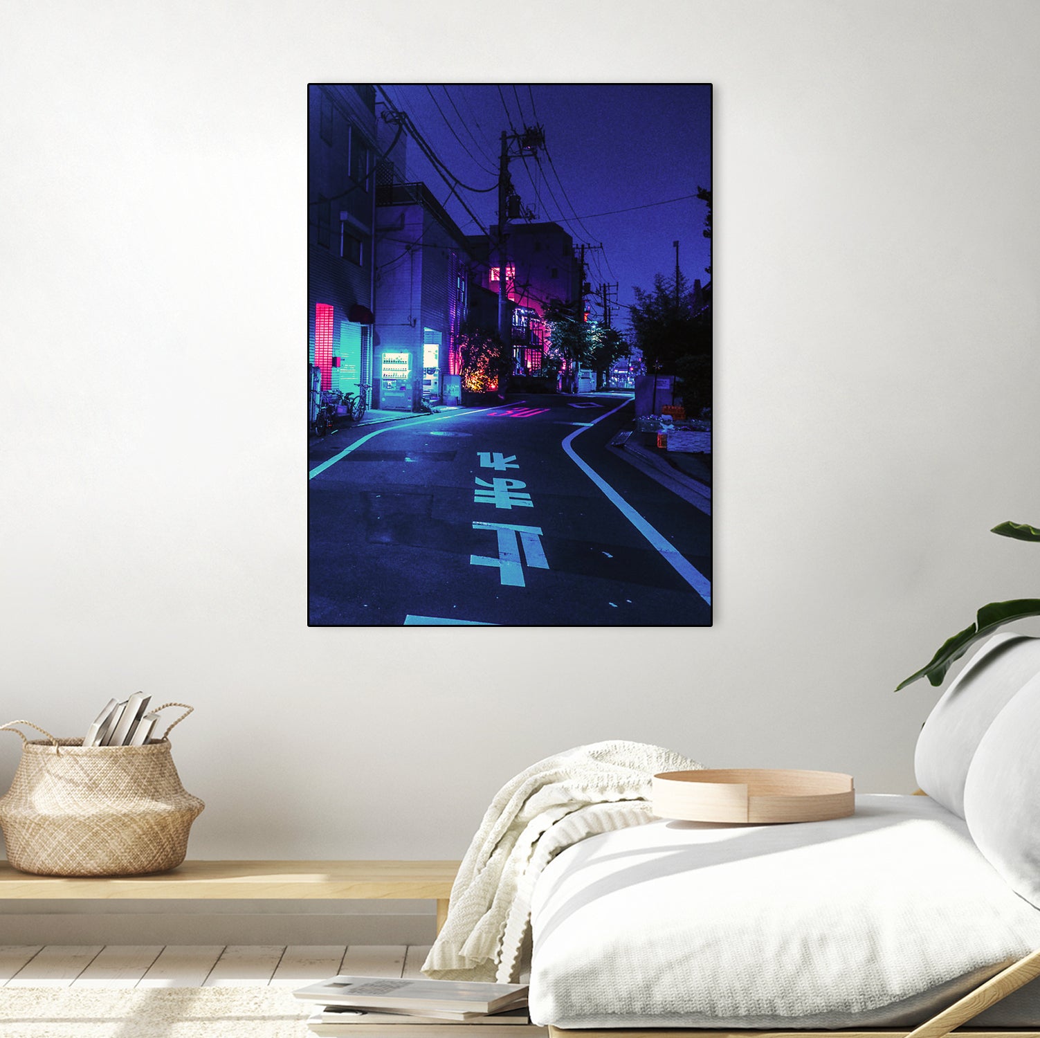 Cyberpunk Photographic Street City by Dimas Art on GIANT ART - blue photo illustration