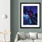 Cyberpunk Photographic Street City by Dimas Art on GIANT ART - blue photo illustration