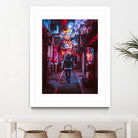 Japan Photographic Street City by Dimas Art on GIANT ART - fuchsia photo illustration