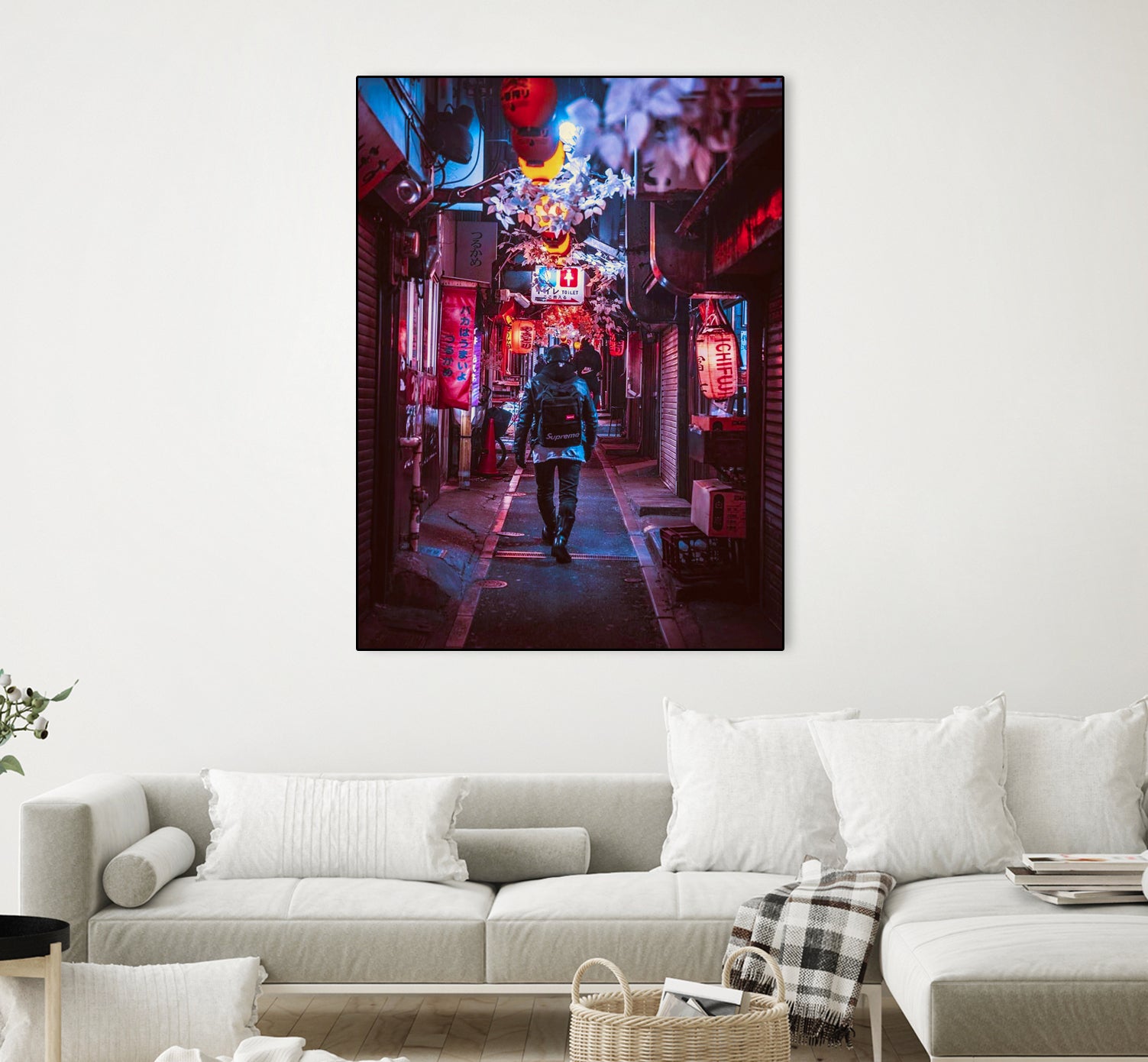 Japan Photographic Street City by Dimas Art on GIANT ART - fuchsia photo illustration