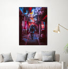 Japan Photographic Street City by Dimas Art on GIANT ART - fuchsia photo illustration