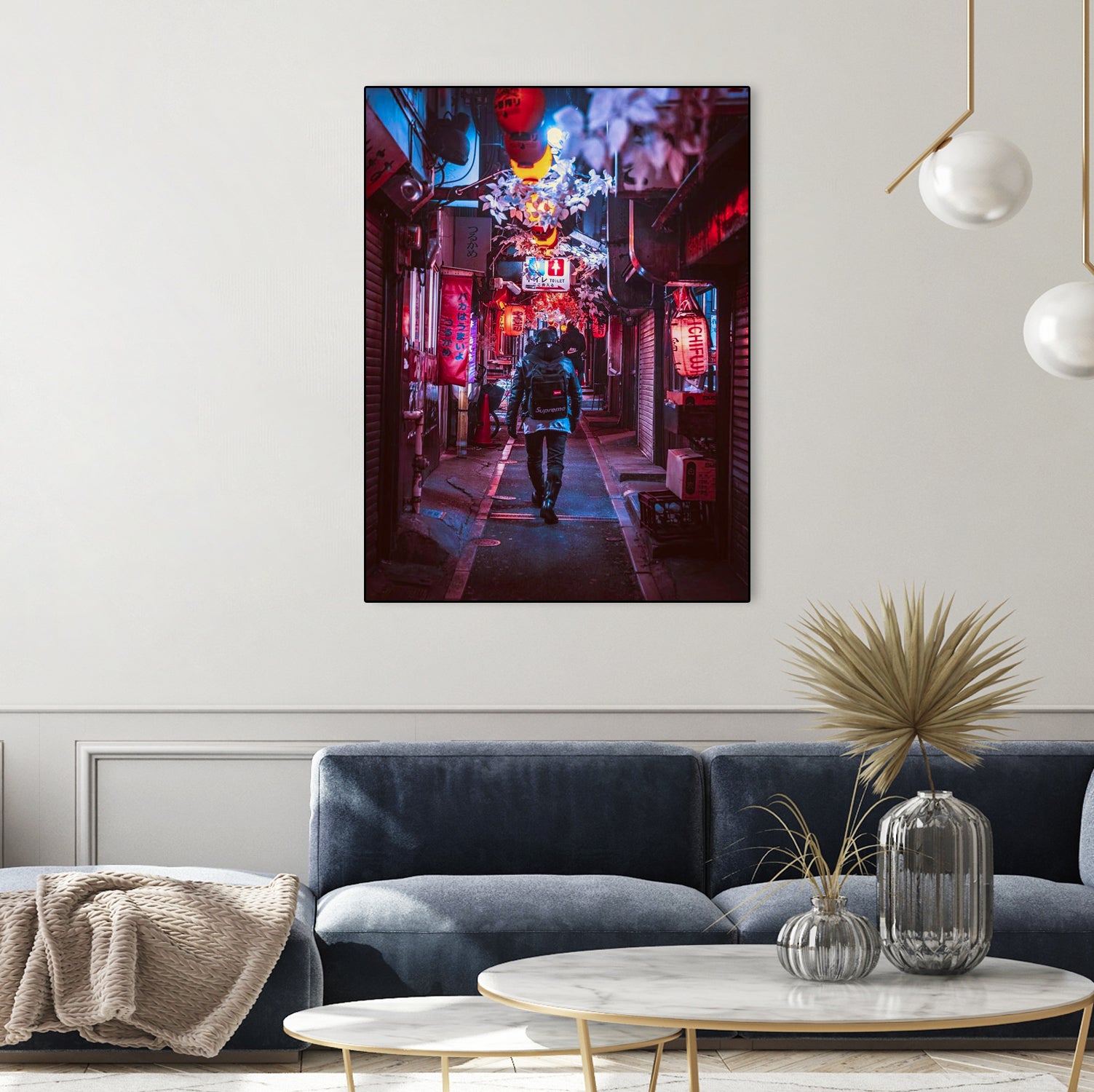 Japan Photographic Street City by Dimas Art on GIANT ART - fuchsia photo illustration