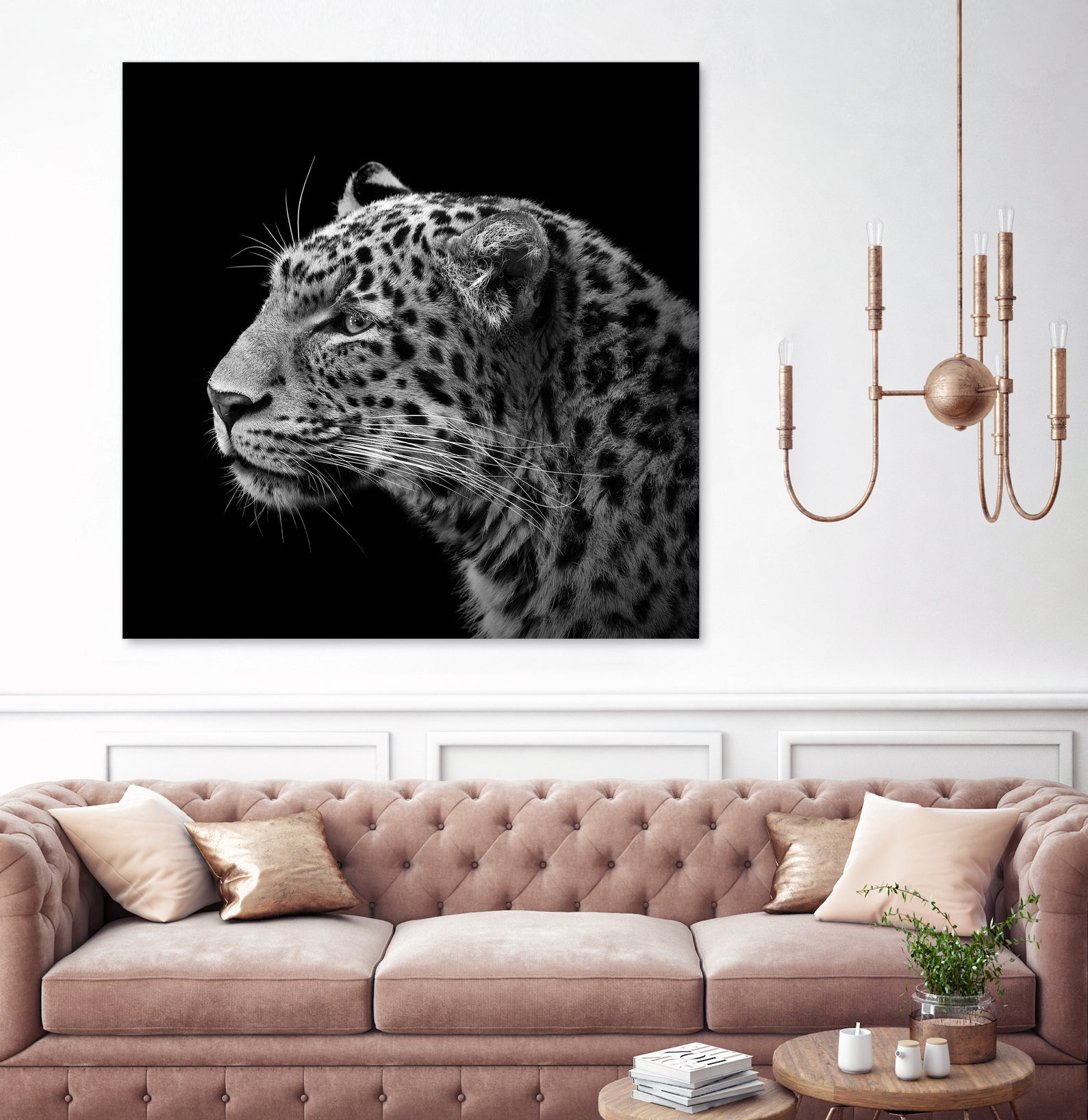 Leopard in black and white by Lukas Holas on GIANT ART - black photo manipulation