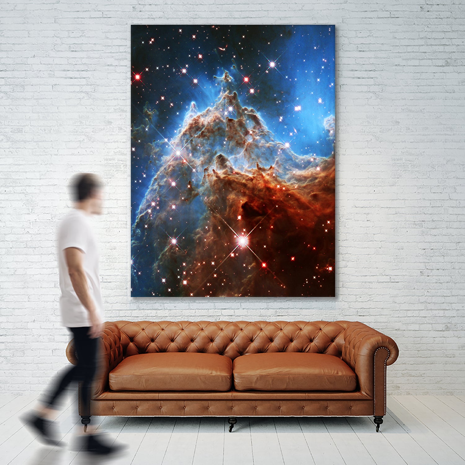 Monkey Head Nebula by Ed Trickett on GIANT ART - blue photo manipulation