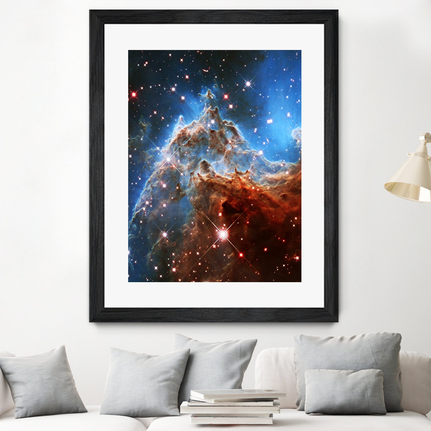 Monkey Head Nebula by Ed Trickett on GIANT ART - blue photo manipulation