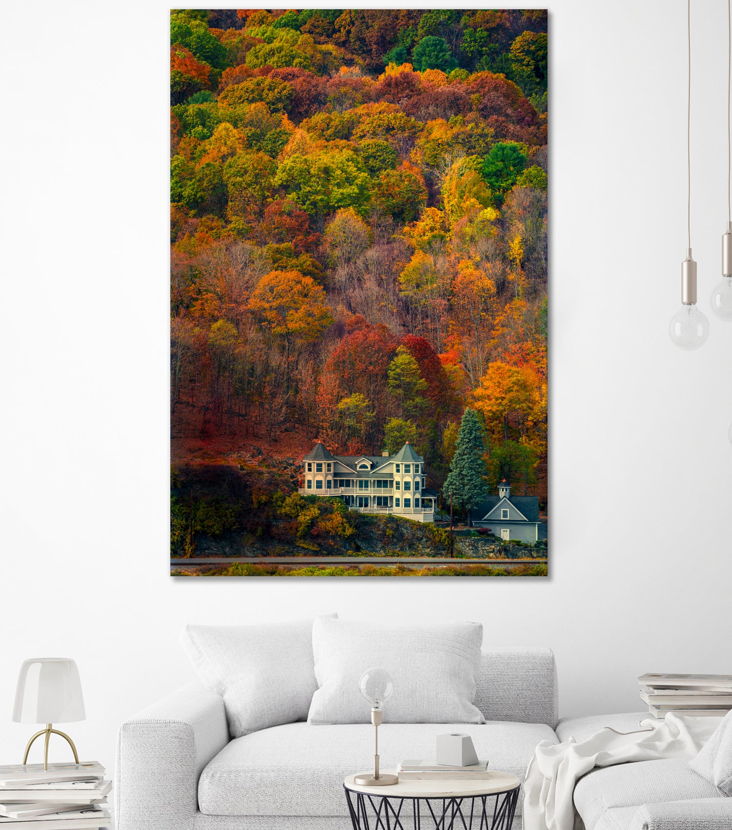 Highland House by Chris Lord on GIANT ART - orange digital painting