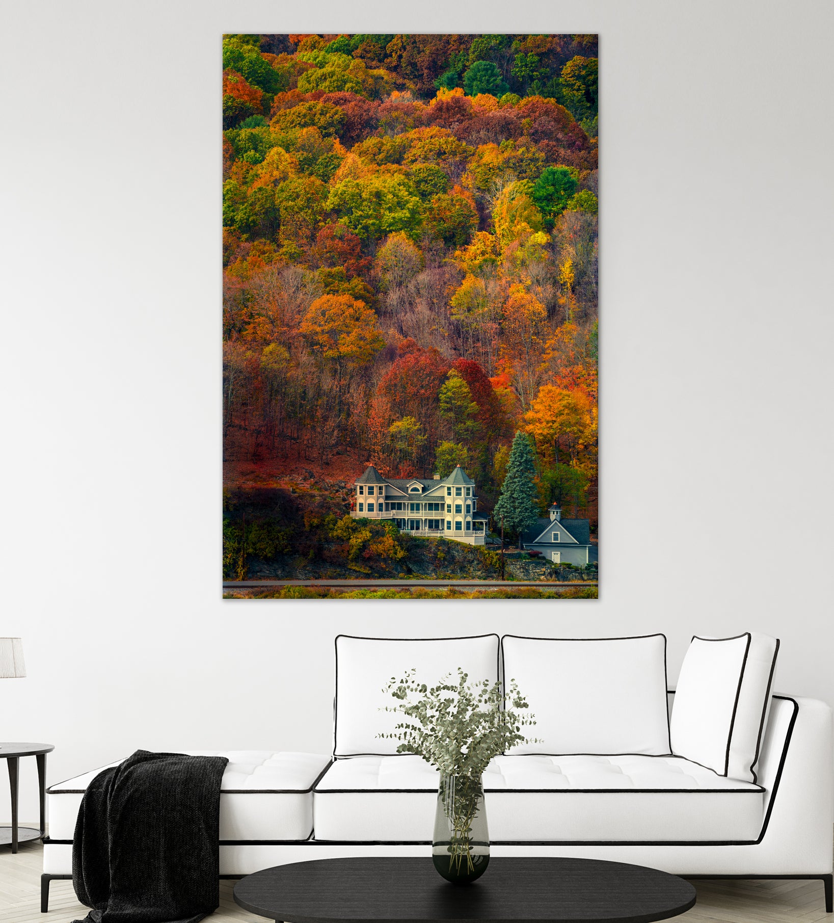 Highland House by Chris Lord on GIANT ART - orange digital painting