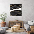 Black & Gold Agate Texture 08 by Isabel Muñoz on GIANT ART - black digital painting