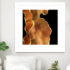 Orange Gold Agate Texture 03 by Isabel Muñoz on GIANT ART - orange digital painting