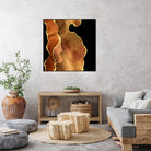 Orange Gold Agate Texture 03 by Isabel Muñoz on GIANT ART - orange digital painting