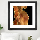 Orange Gold Agate Texture 03 by Isabel Muñoz on GIANT ART - orange digital painting