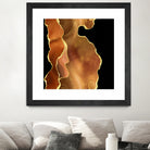 Orange Gold Agate Texture 03 by Isabel Muñoz on GIANT ART - orange digital painting