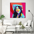 Olivia Rodrigo Pop Art WPAP by Laksana Ardie on GIANT ART - yellow digital drawing