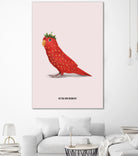 Strawbirdy by Jonas Loose on GIANT ART - red photo manipulation