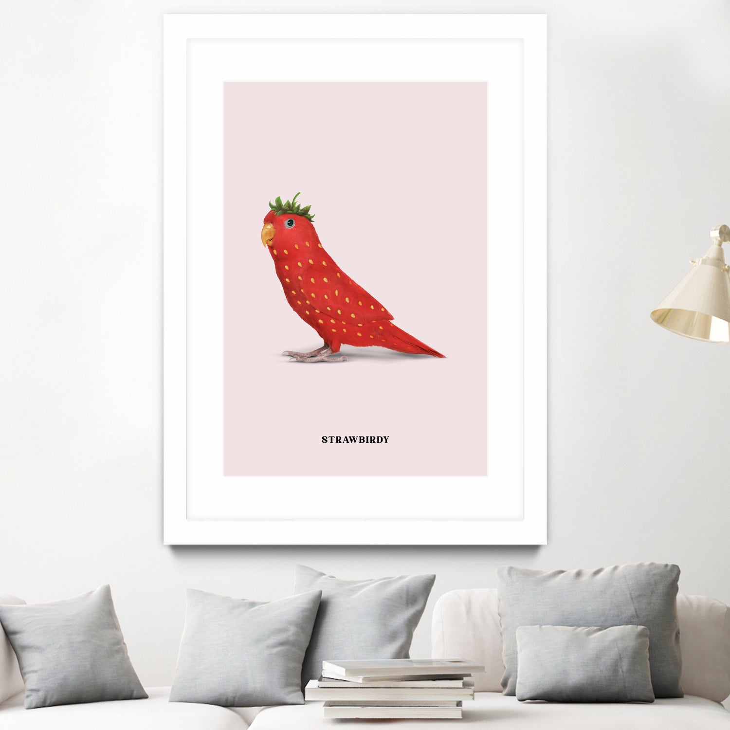 Strawbirdy by Jonas Loose on GIANT ART - red photo manipulation