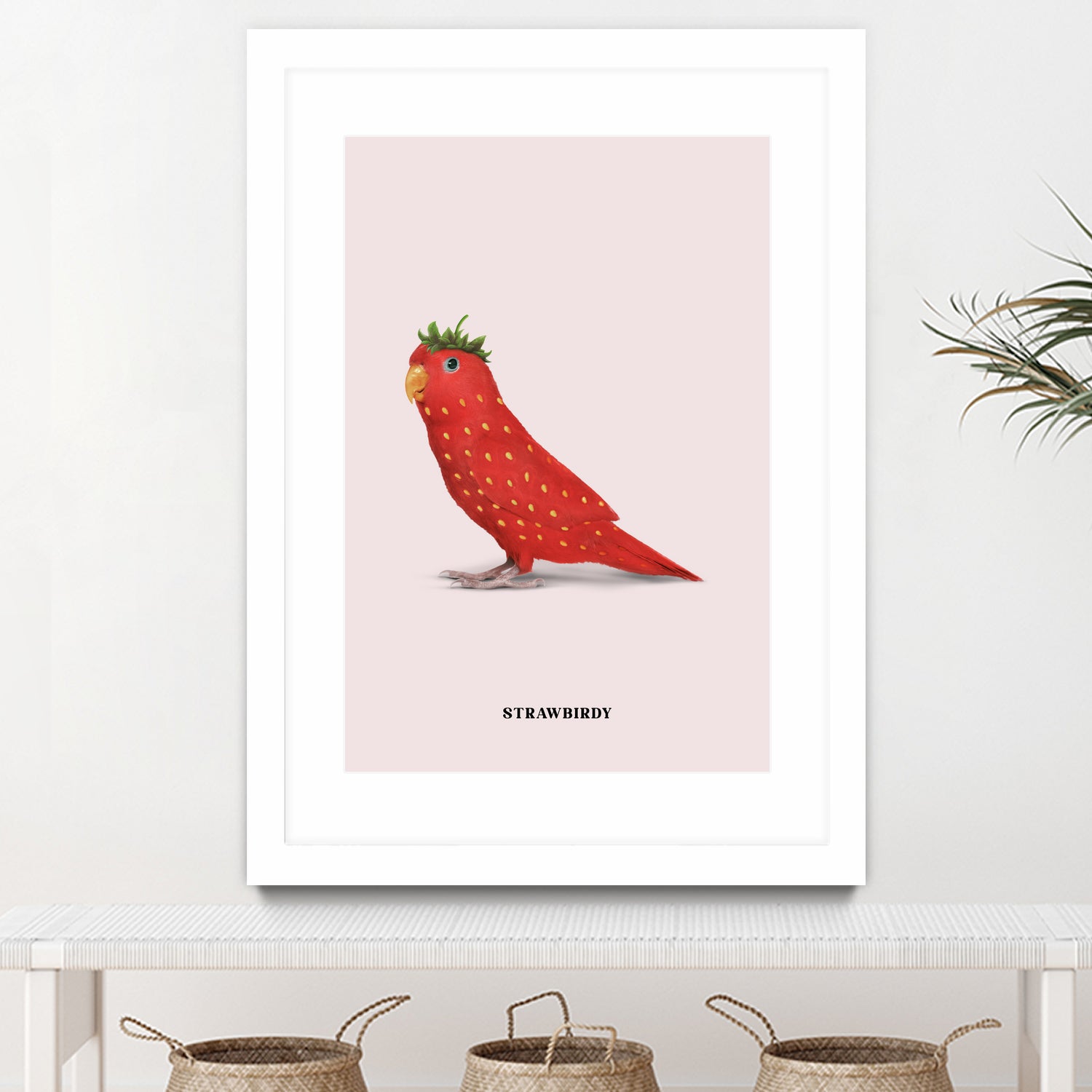 Strawbirdy by Jonas Loose on GIANT ART - red photo manipulation