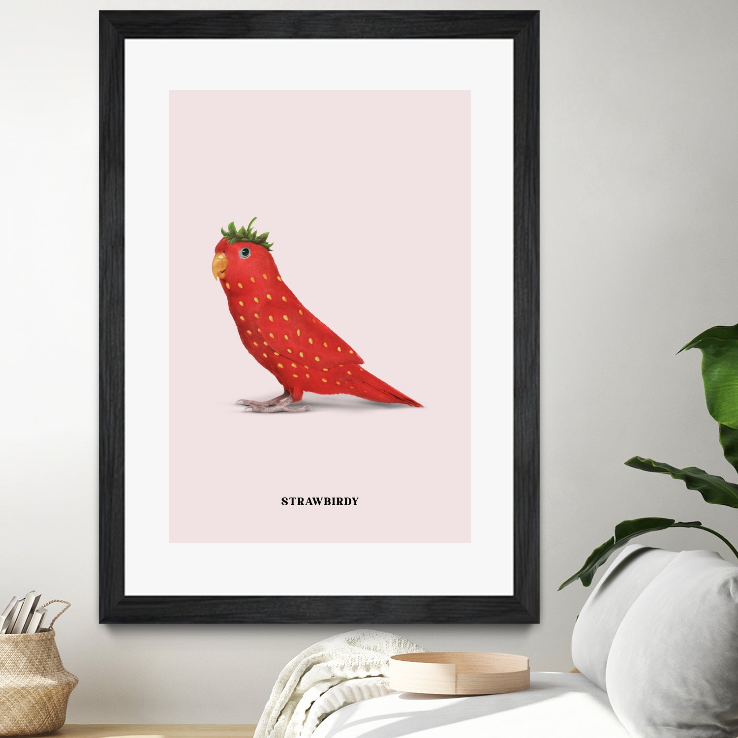 Strawbirdy by Jonas Loose on GIANT ART - red photo manipulation