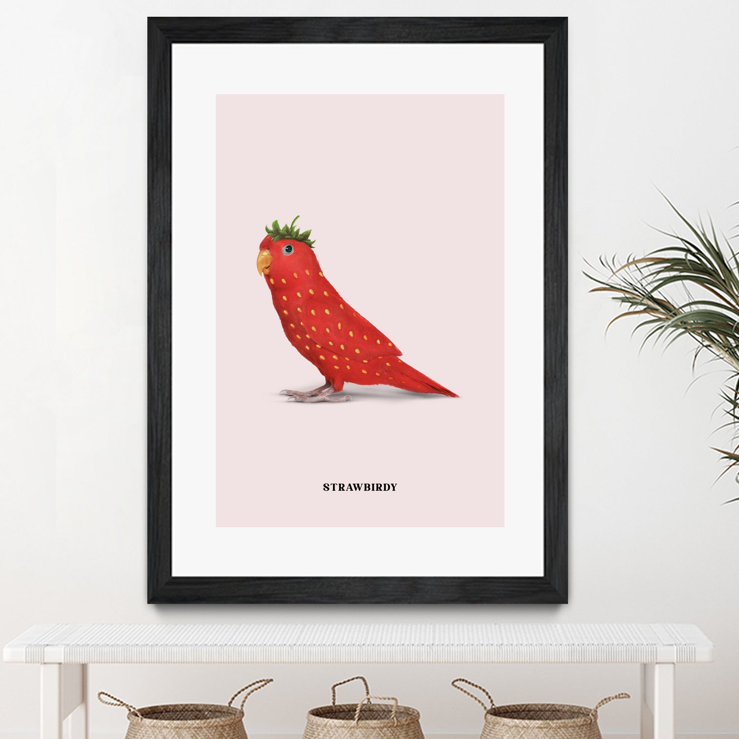 Strawbirdy by Jonas Loose on GIANT ART - red photo manipulation