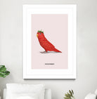 Strawbirdy by Jonas Loose on GIANT ART - red photo manipulation