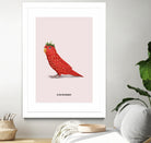 Strawbirdy by Jonas Loose on GIANT ART - red photo manipulation