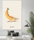 Dolphana by Jonas Loose on GIANT ART - yellow photo manipulation