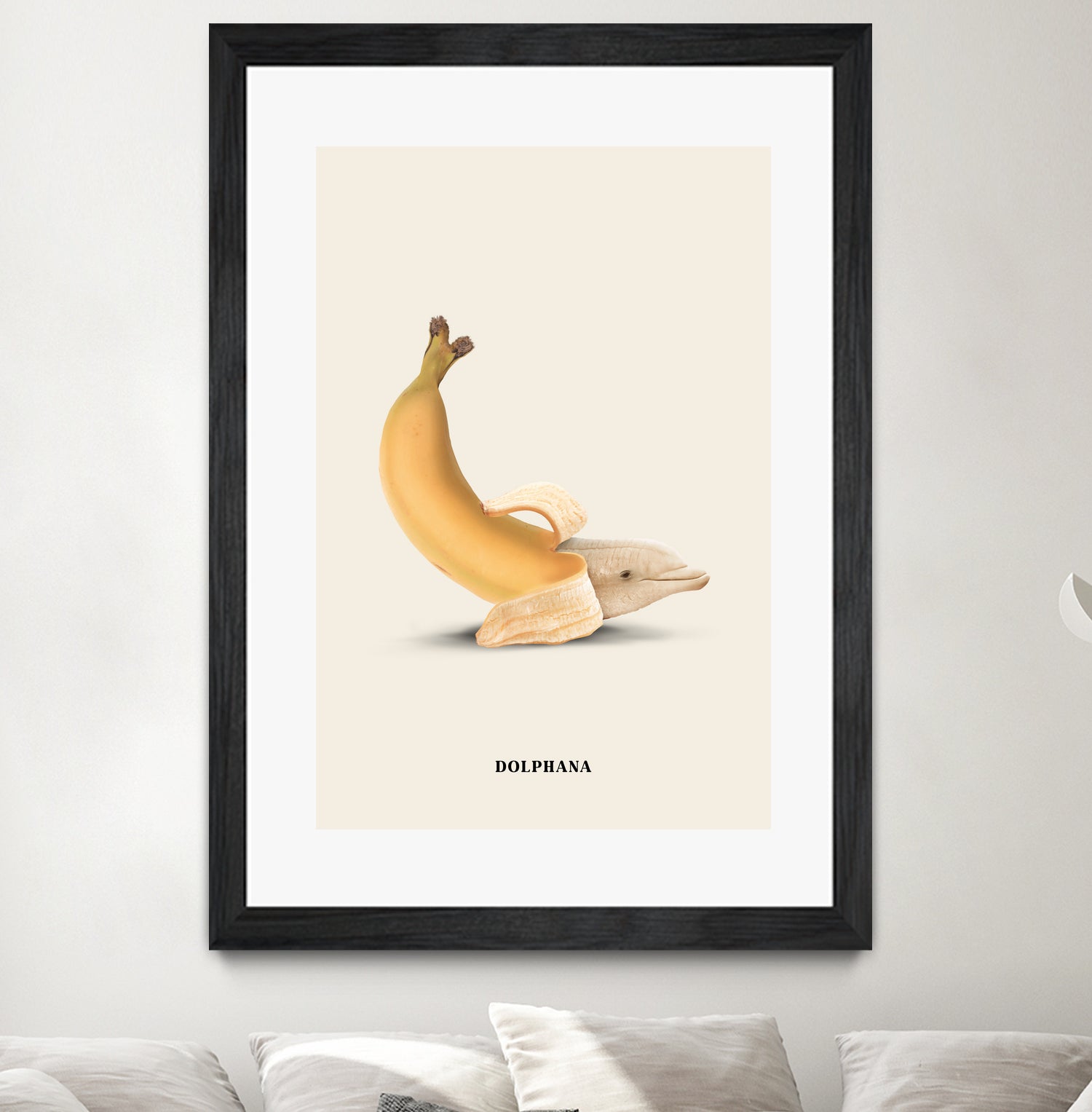 Dolphana by Jonas Loose on GIANT ART - yellow photo manipulation