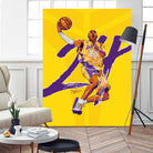 Kobe "Black Mamba" Bryant by Zildjian Magante on GIANT ART - yellow typography