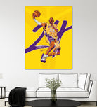 Kobe "Black Mamba" Bryant by Zildjian Magante on GIANT ART - yellow typography