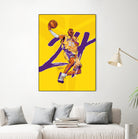 Kobe "Black Mamba" Bryant by Zildjian Magante on GIANT ART - yellow typography