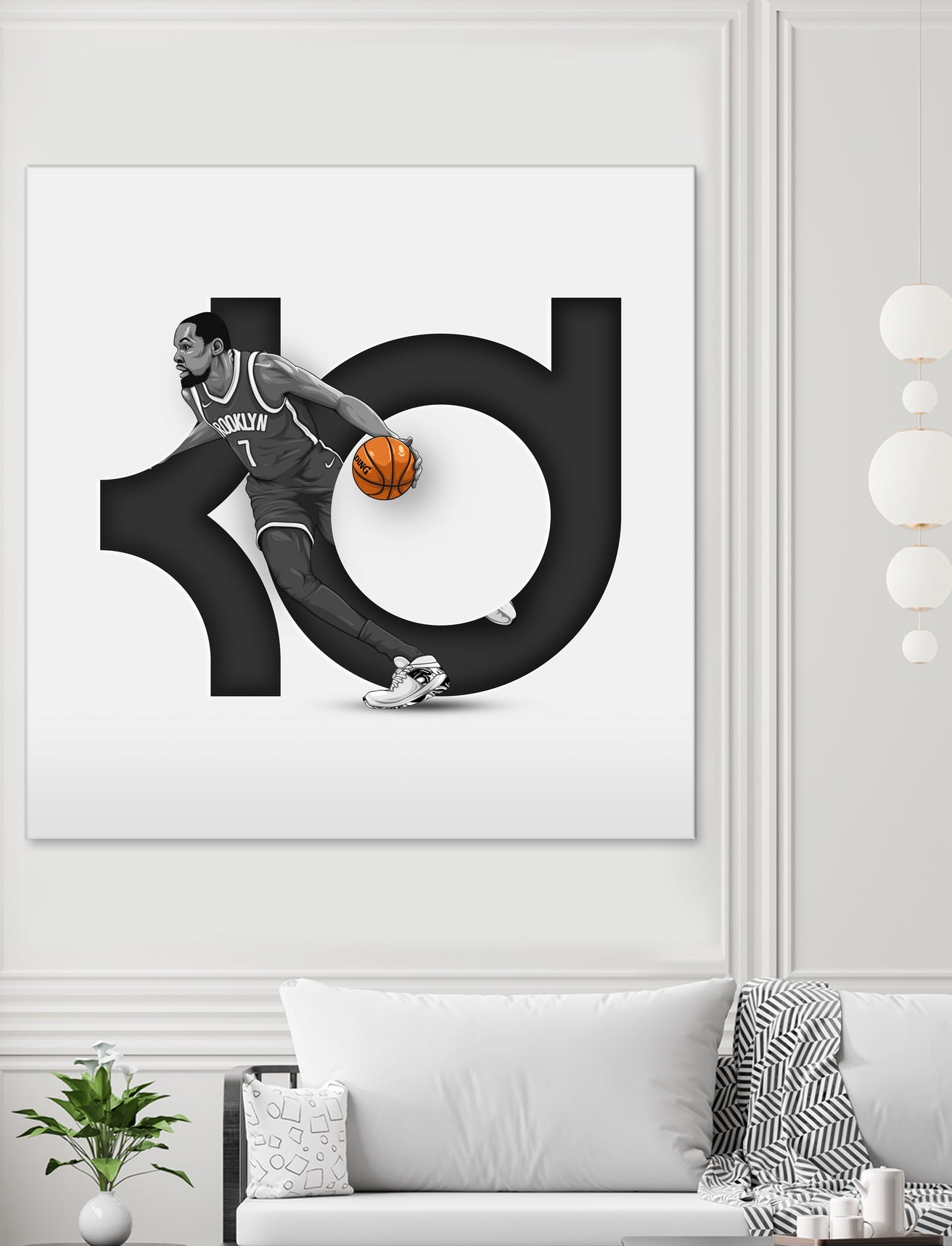 Kevin "Slim Reaper" Durant by Zildjian Magante on GIANT ART - gray digital drawing