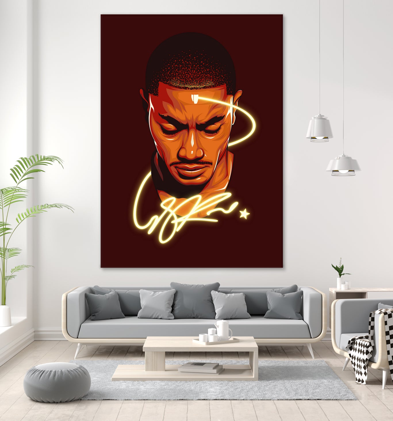 Derrick "Windy City Assassin" Rose by Zildjian Magante on GIANT ART - red digital drawing