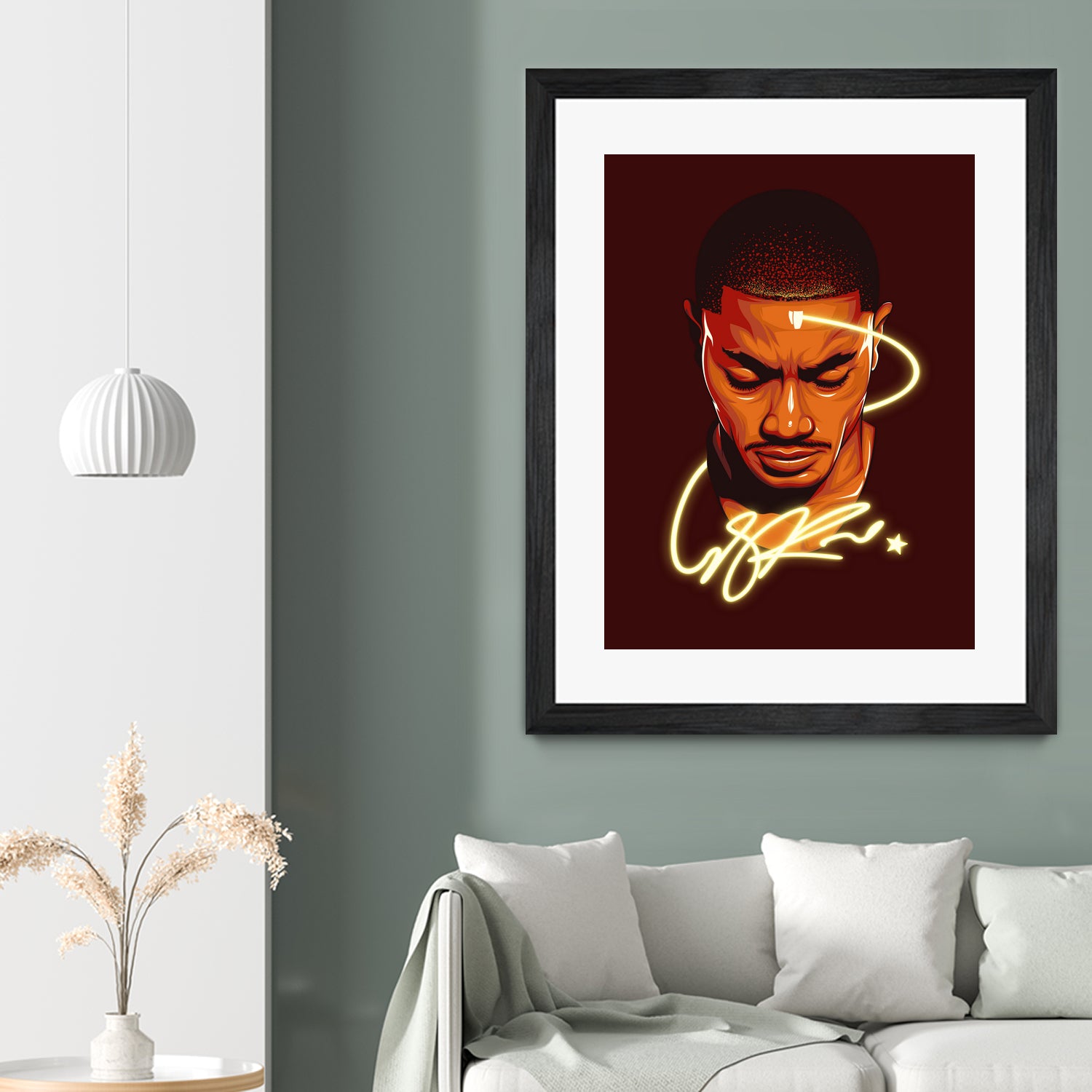 Derrick "Windy City Assassin" Rose by Zildjian Magante on GIANT ART - red digital drawing