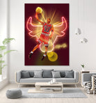 Michael "Air Jordan" Jordan by Zildjian Magante on GIANT ART - red digital drawing