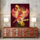 Michael "Air Jordan" Jordan by Zildjian Magante on GIANT ART - red digital drawing