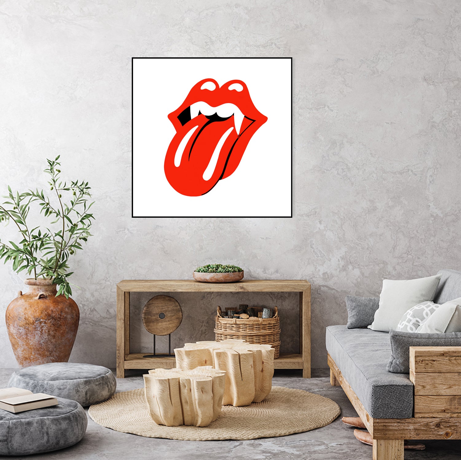 Rolling Stones vampire edition by Bekir Ceylan on GIANT ART - red digital painting