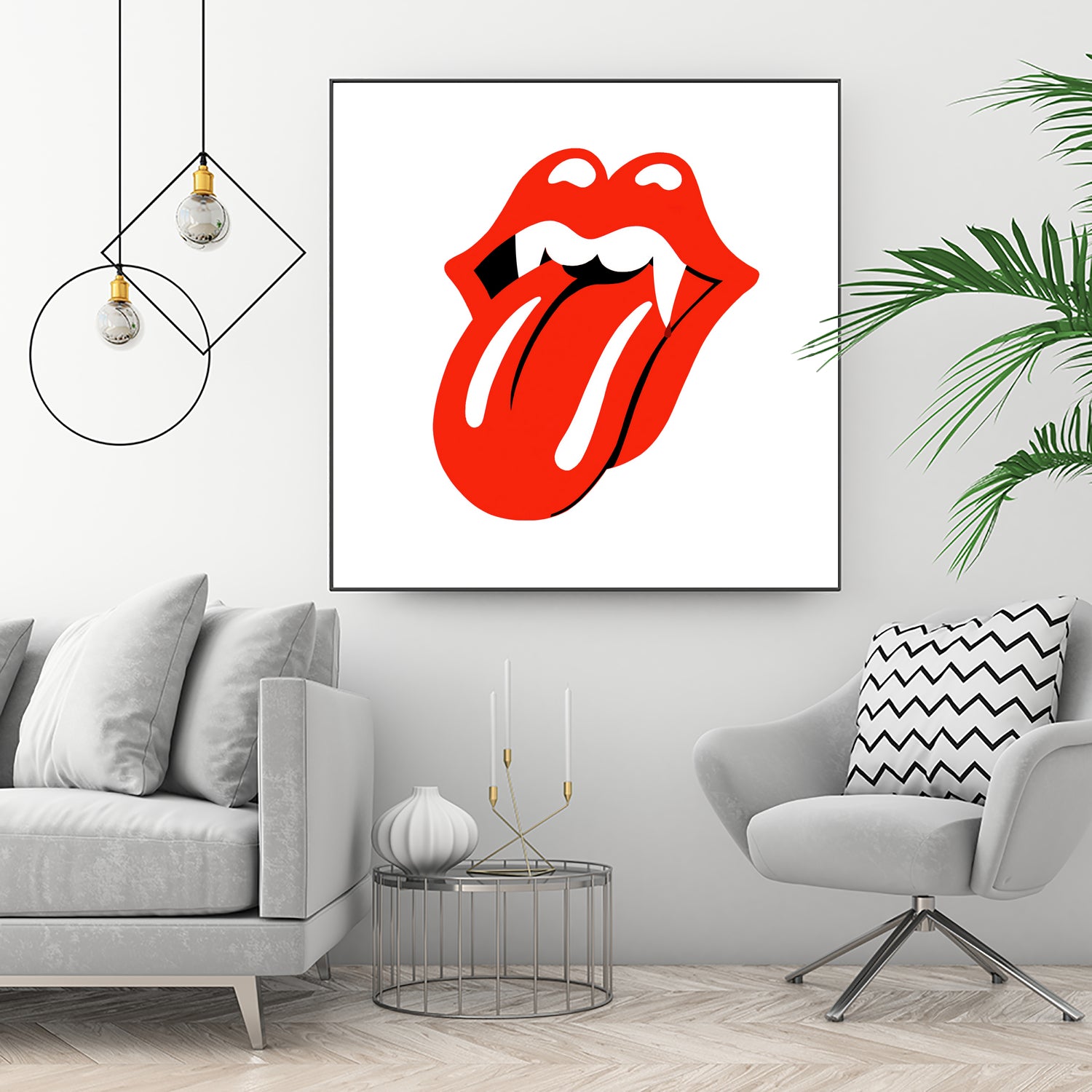 Rolling Stones vampire edition by Bekir Ceylan on GIANT ART - red digital painting