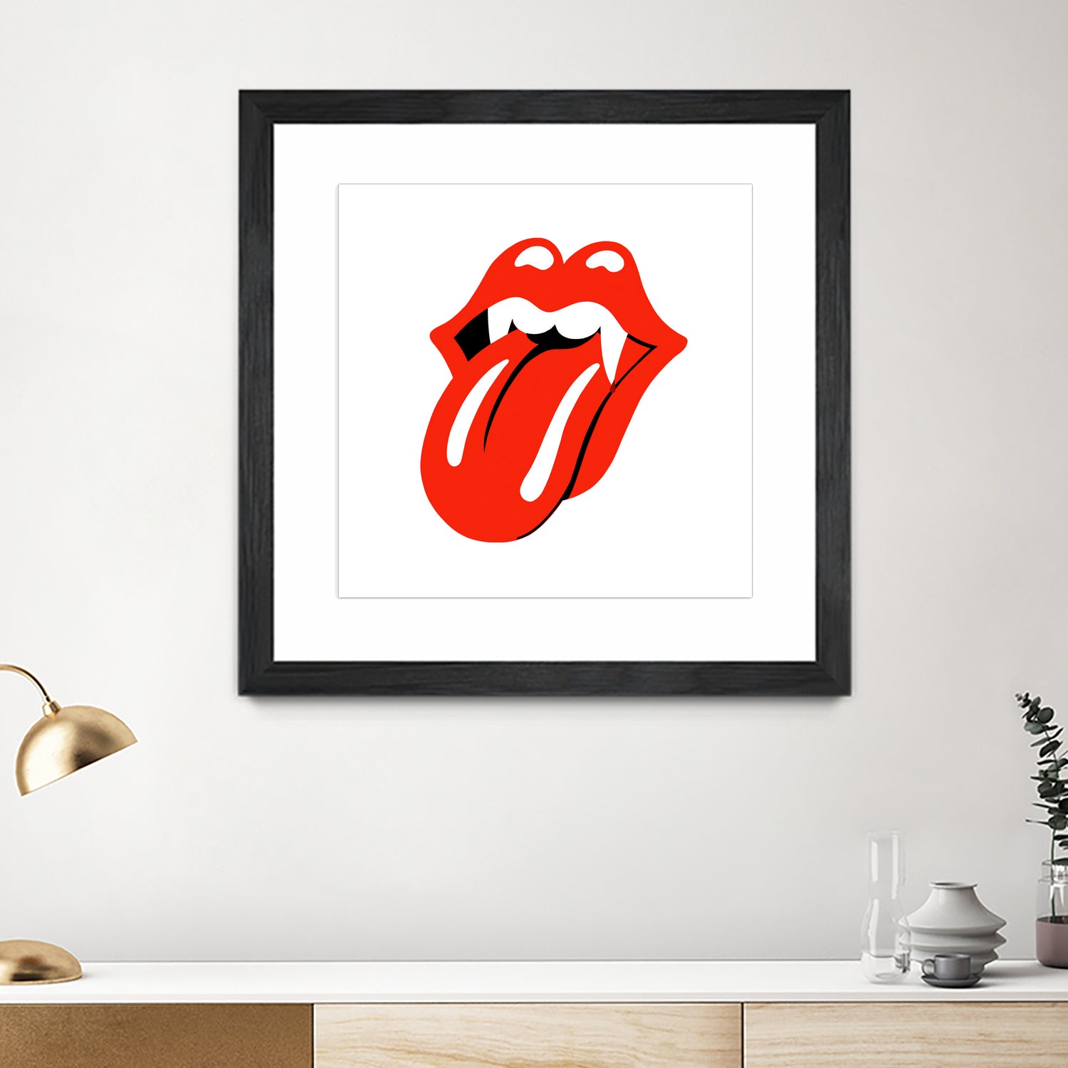 Rolling Stones vampire edition by Bekir Ceylan on GIANT ART - red digital painting